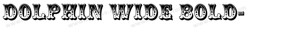 Dolphin Wide Bold字体转换
